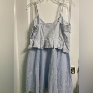 Romeo & Juliet Couture Blue Dress with Lace Top Size L